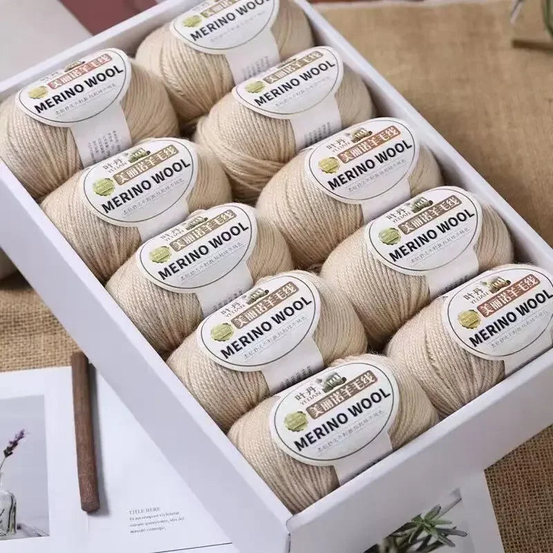Fil de laine doux à 3 plis, 500 g/ensemble, pour crochets, chapeau d'hiver, pull, écharpe, châle, manteau, Cardigan, bricolage, confortable, chaud et moelleux, fil rouge pour bébé