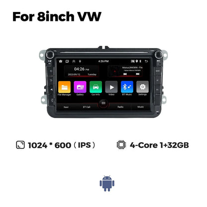 MEKEDE Android Autoradio pour Volkswagen Passat b6 b7 golf 5 6 Polo Jetta Skoda Autoradio multimédia PlayerGPS WiFi RDS Carplay