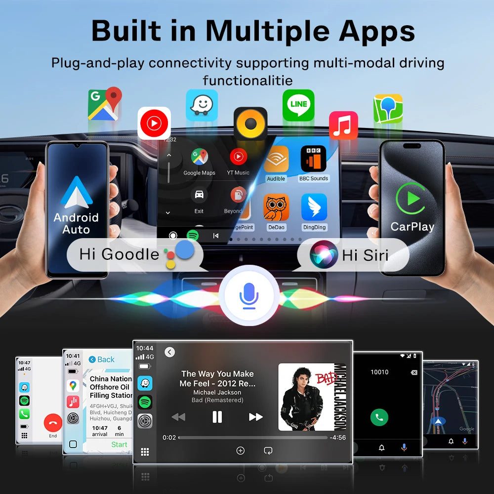2 en 1 CarlinKit 5.0 Ultra sans fil CarPlay Android Auto adaptateur 2026 nouveau boîtier sans fil Wifi 5G pour voiture avec CarPlay filaire IOS26