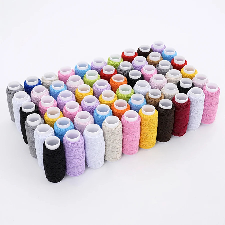 Fil inférieur et fil élastique pour machine à coudre, 0.6mm d'épaisseur, 20 mètres (fil fin en polyester à haute élasticité) avec étiquettes de perles