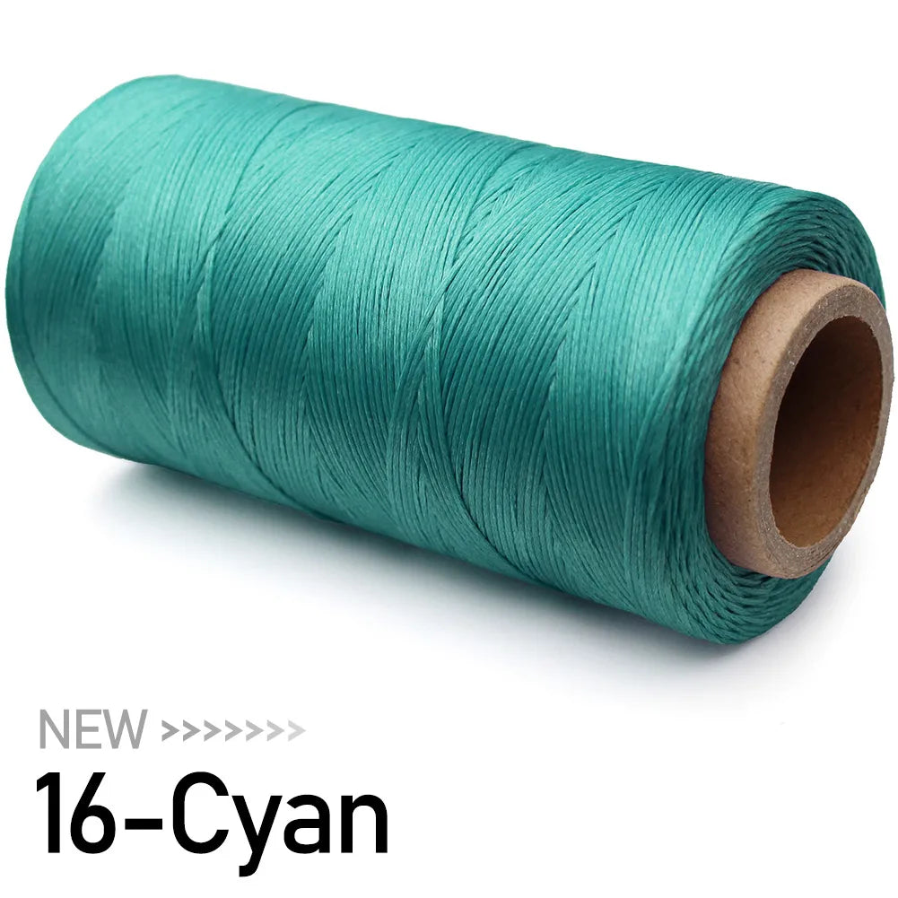 Grand rouleau de fil ciré pour couture du cuir, 0.8mm, 270M, pour la couture à la main, bricolage et matériel de reliure, accessoires, corde tissée 150D