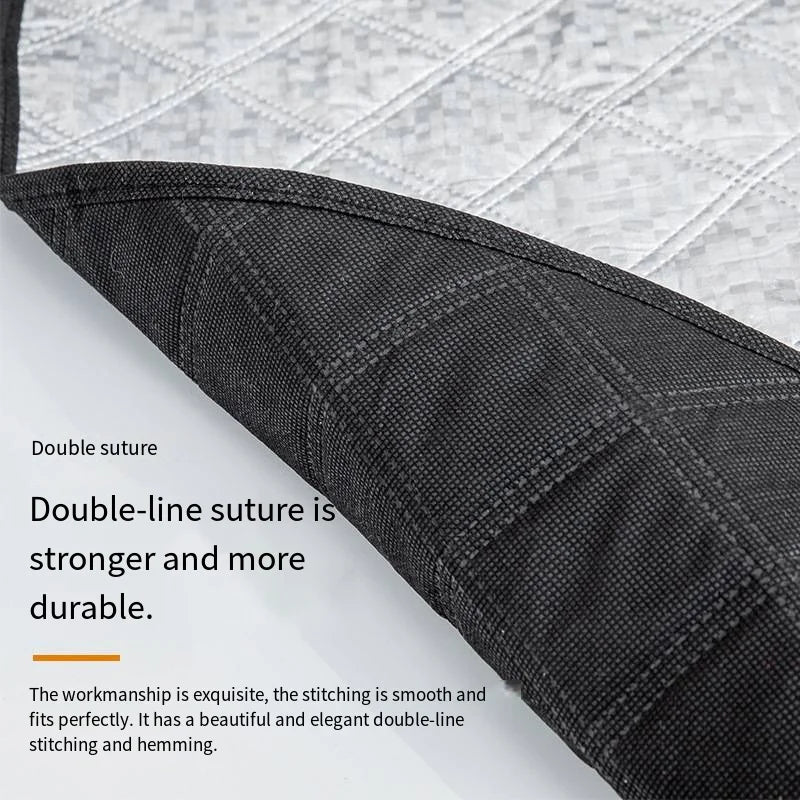 Housse de pare-brise avant pour protection contre la neige et le vent, protection contre la neige et le soleil, protection solaire avant, couverture de neige et de fenêtre