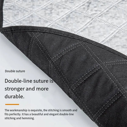 Housse de pare-brise avant pour protection contre la neige et le vent, protection contre la neige et le soleil, protection solaire avant, couverture de neige et de fenêtre