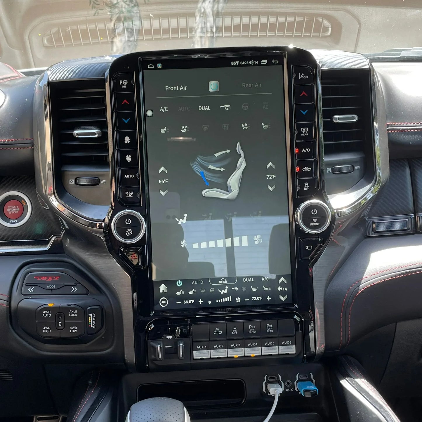 13.6 "autoradio multimédia voiture vidéo Ram 2019-2021 Navigation Radio Gps lecteur sans fil Carplay Wifi 4G