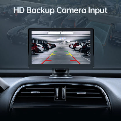 Autoradio Portable CarPlay Android Auto, lecteur vidéo multimédia de 7 pouces, écran tactile avec USB AUX pour caméra de recul