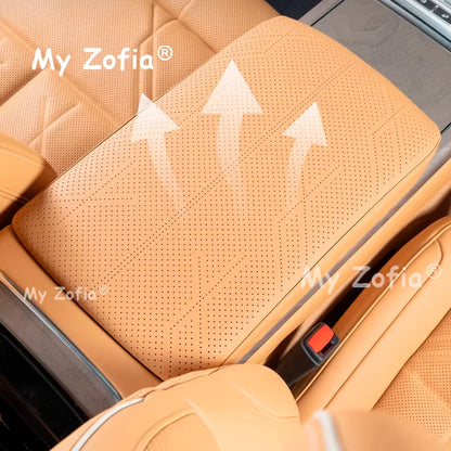 Couvercle de boîte d'accoudoir en cuir pour voiture Zeekr 9X 2025 2026, anti-rayures, Console centrale, main courante, accessoires décoratifs de protection