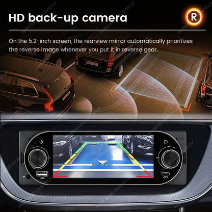 Autoradio Carplay sans fil, 5.2 pouces, double bouton, 1din, lecteur MP5, pour lecture universelle de voiture, Auto Touch, vidéo HD, intelligent, BT, stéréo