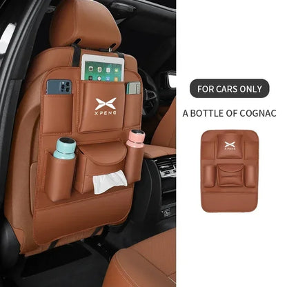 Sac de rangement arrière en cuir pour siège de voiture, anti-usure, coussin anti-rika, accessoires pour XPENG P5 P7 G3 G9 N5 F30 H93 BETA