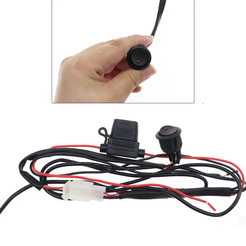 Kits de chauffage de volant de voiture en tissu floqué 12V, 4 interrupteurs, coussinets thermiques universels pour voiture, housses de volant chauffantes 60x9cm pour voitures