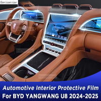 Pour BYD YANGWANG U8 2024 2025 panneau tableau de bord Navigation automobile intérieur Film de protection TPU anti-rayures autocollant