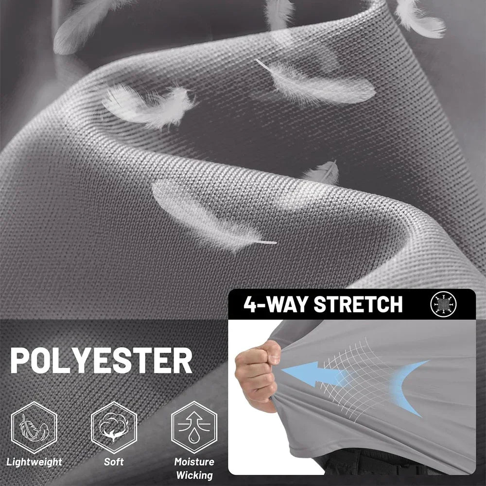 T-Shirt à manches courtes et col rond pour hommes, Protection solaire UPF 50+, séchage rapide, décontracté, respirant, pour l'extérieur, usage quotidien