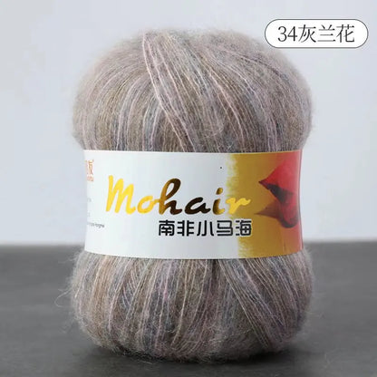Fil de laine Mohair d'alpaga en peluche pour fil à tricoter, écharpe de pull 40 grammes/boule, fils épais de Lanas doux et chaud gonflés