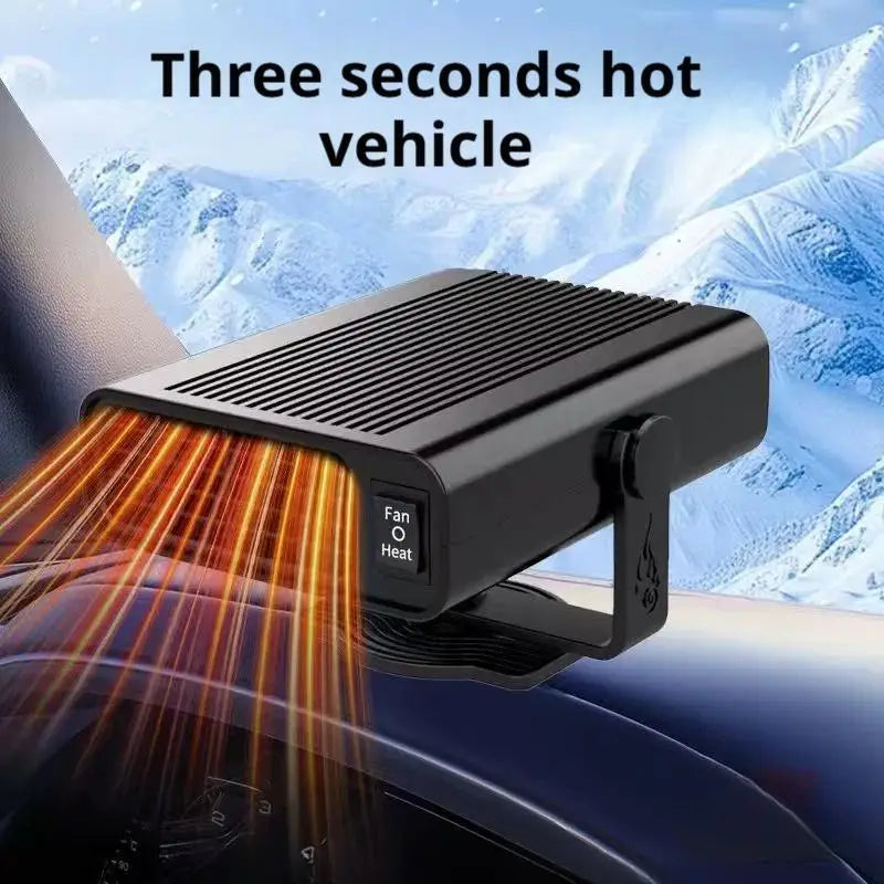 Chauffage de voiture, chauffage de voiture Portable 12V qui branchez-vous en allume-cigare chauffage de voiture électrique dégivreur chauffage rapide dégivrage désembueur