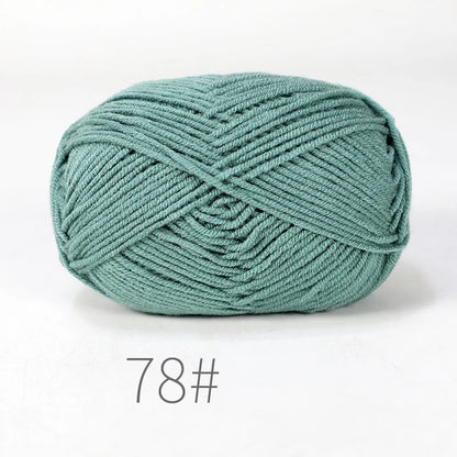 Combinaison de fils de coton au lait, couleurs mélangées, ensemble de fils à tricoter au Crochet pour bricolage artisanal, pull, écharpe, tricot, 5 pièces