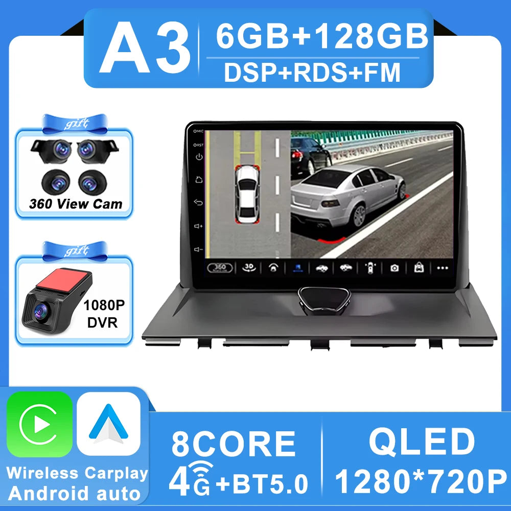 Autoradio Carplay pour Peugeot Expert 2 G9 pour citroën Jumpy pour Fiat Scudo pour Toyota Proace 2007-2017 Navigation GPS No 2din 4G