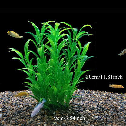 Plantes artificielles décoratives pour aquarium, herbe aquatique en plastique pour décorations d'aquarium, accessoires pour aquarium, plantas acuario