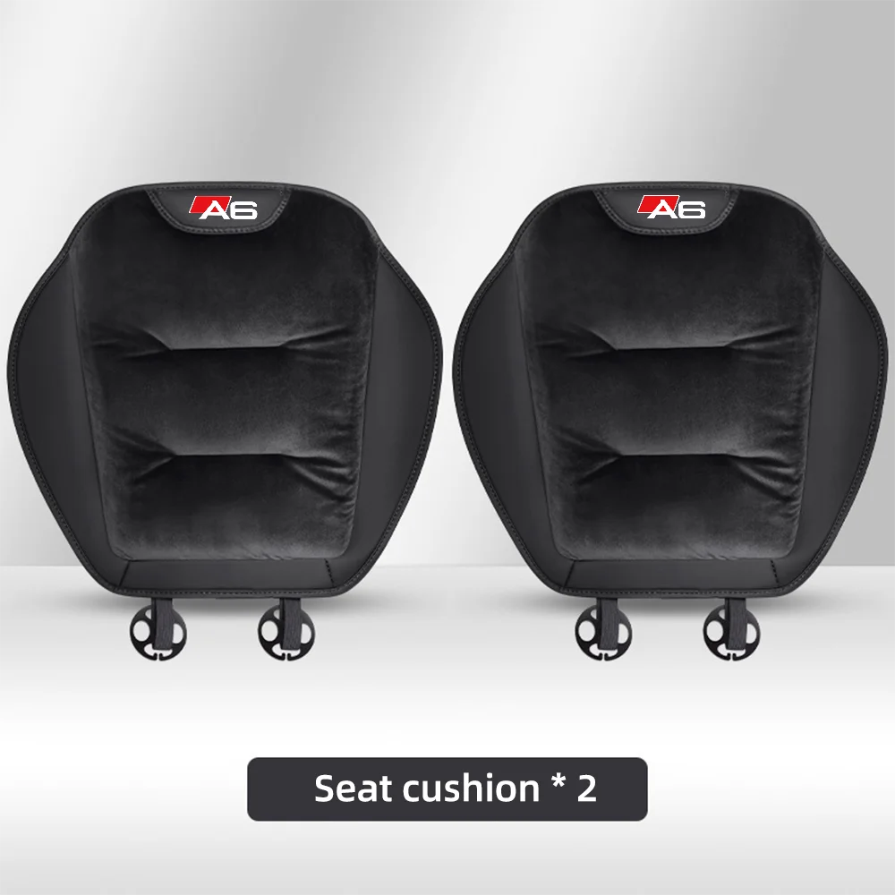 Housse de siège de voiture en flanelle pour Audi A6, coussin de siège avant/arrière en peluche chaud d'hiver, coussin de Protection de chaise, accessoires d'intérieur automobile