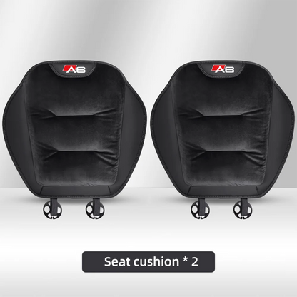 Housse de siège de voiture en flanelle pour Audi A6, coussin de siège avant/arrière en peluche chaud d'hiver, coussin de Protection de chaise, accessoires d'intérieur automobile