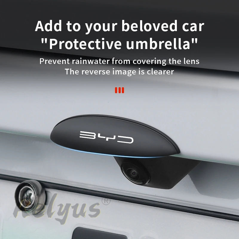 Caméra arrière de recul pour voiture, housse de pluie ABS anti-pluie pour BYD Atto 3 chansons F0 Qin Pro G3 I Han Tang EV F3 E6 Dmi Yuan Song Plus