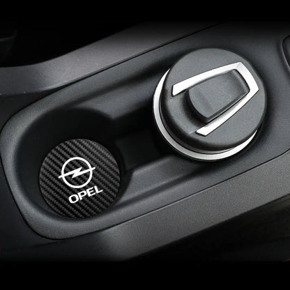 Dessous de verre en cuir antidérapant pour voiture, coussin de fente pour tasse d'eau, pour Opel Astra GTC Insignia Antara Meriva Zafira Vectra Mokka Corsa Grandland