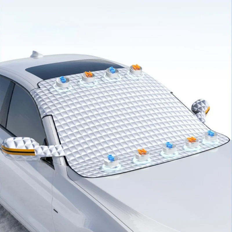 RazorRide – couverture de protection contre la neige pour voiture, pare-soleil magnétique pour bloc de pare-brise avant, couverture extérieure d'hiver pour Automobiles