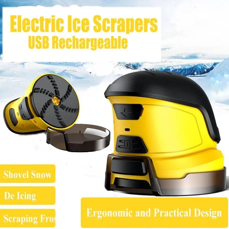 Grattoirs à glace électriques pour voiture, pare-vent, Rechargeable par USB, grattoir à neige électrique portatif, outil de déneigement d'hiver