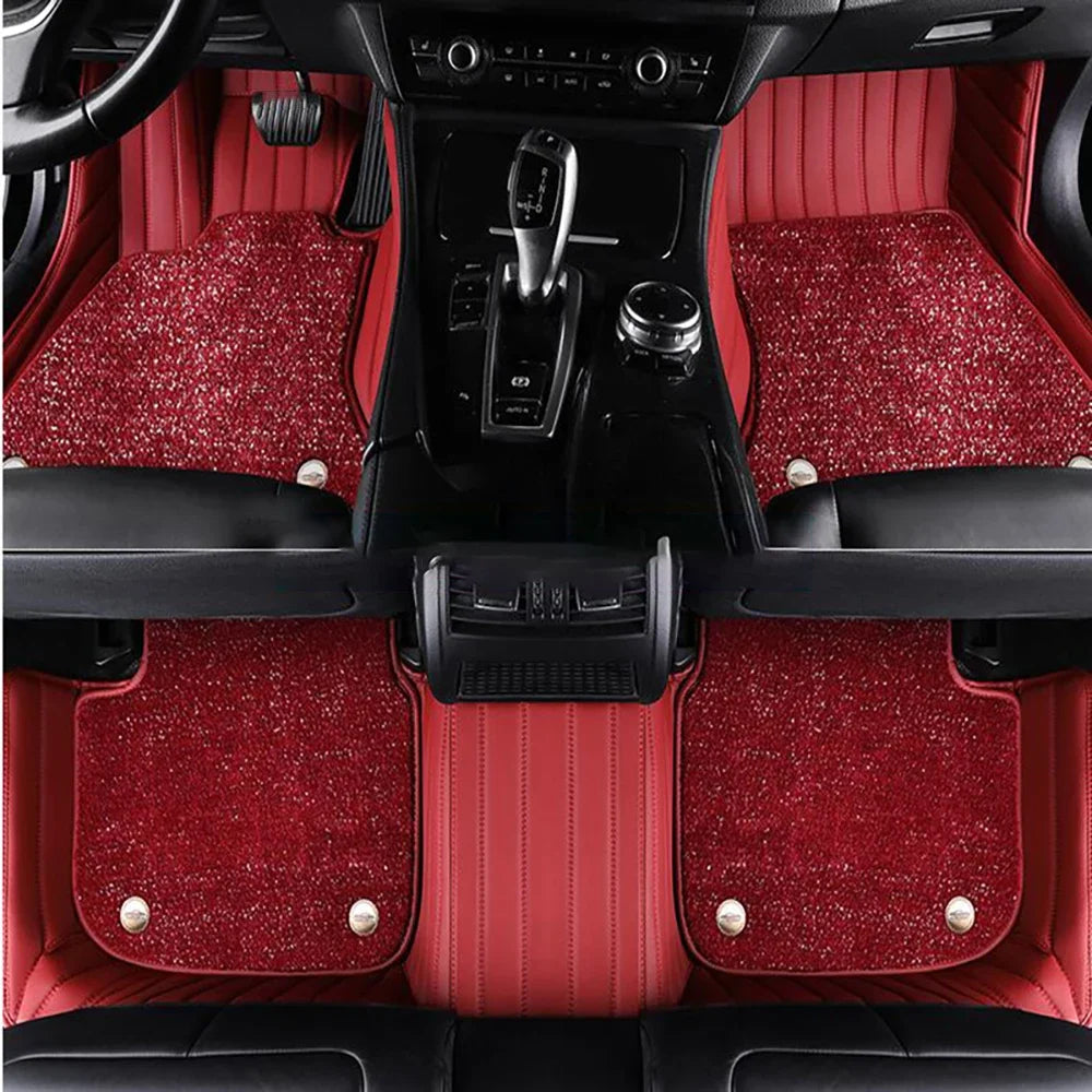 Pour VW Passat berline B5 B5.5 B6 B7 B8 B9 tapis Auto Double couche personnalisé tapis de sol de voiture Coche accessoires doublures de sol