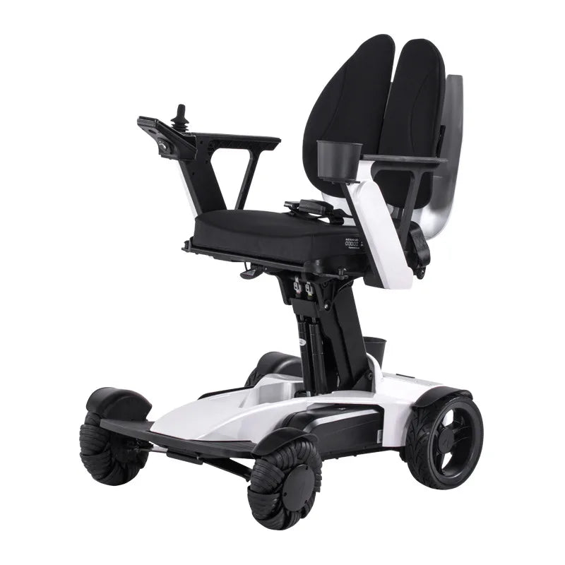 30km usine offre directement 2025 nouveau Design 250W moteur sans brosse fauteuil roulant pliant électrique avec roue omnidirectionnelle Mecanum