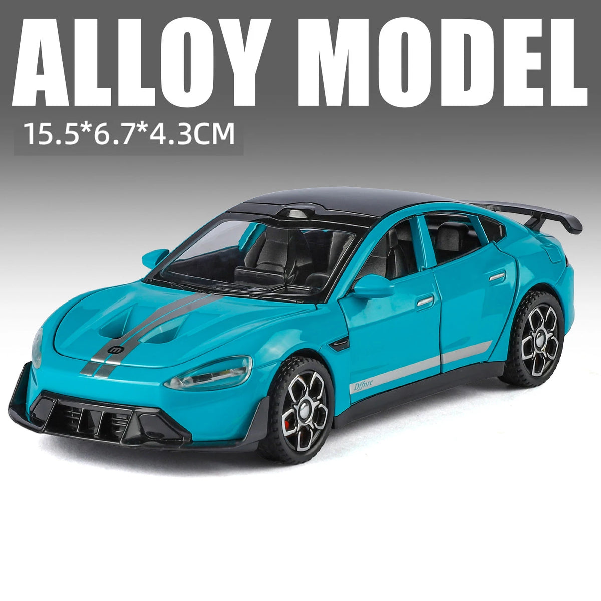 Modèle de voiture de sport en alliage SU7 Ultra BYD Yangwang U9, jouet moulé sous pression, roue arrière, traction avec son et lumière, véhicule de collection, loisirs, 1:32