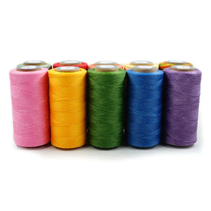 Grand rouleau de fil ciré pour couture du cuir, 0.8mm, 270M, pour la couture à la main, bricolage et matériel de reliure, accessoires, corde tissée 150D