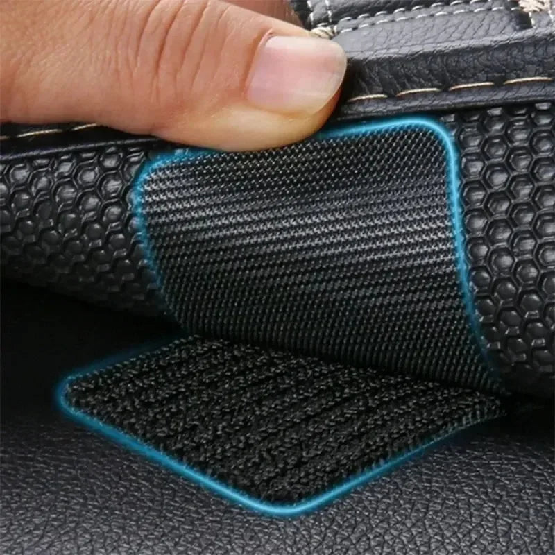 Autocollants en fibre de carbone pour tapis de voiture, double face, haute adhérence, patchs pour tapis de sol, tapis de pied pour la maison, bandes coordonnantes, nouveaux patchs