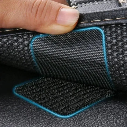 Autocollants en fibre de carbone pour tapis de voiture, double face, haute adhérence, patchs pour tapis de sol, tapis de pied pour la maison, bandes coordonnantes, nouveaux patchs