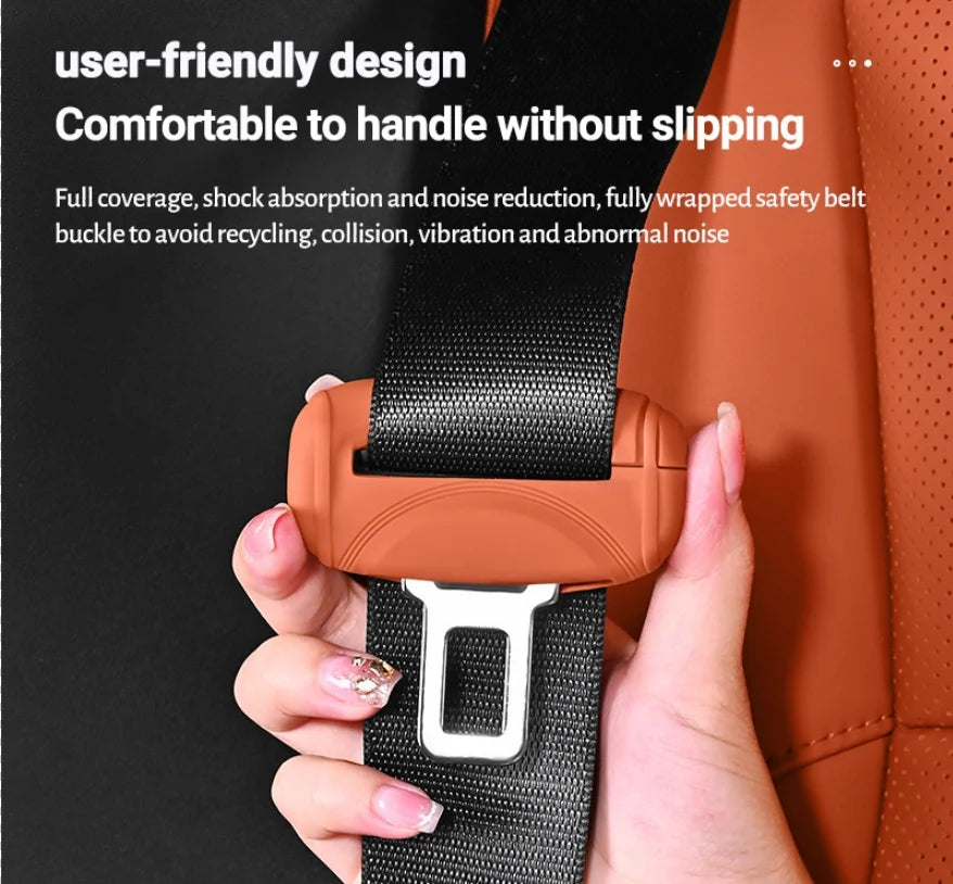 Housse de protection universelle pour prise de ceinture de sécurité de voiture, en Silicone, anti-rayures, étui de protection pour bouton