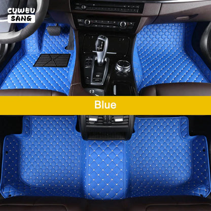 CUWEUSANG tapis de sol de voiture personnalisé pour BYD Atto 3 joint de dauphin F0 F3 F6 E6 G3 G6 S6 chanson Qin Auto tapis pied Coche accessoire