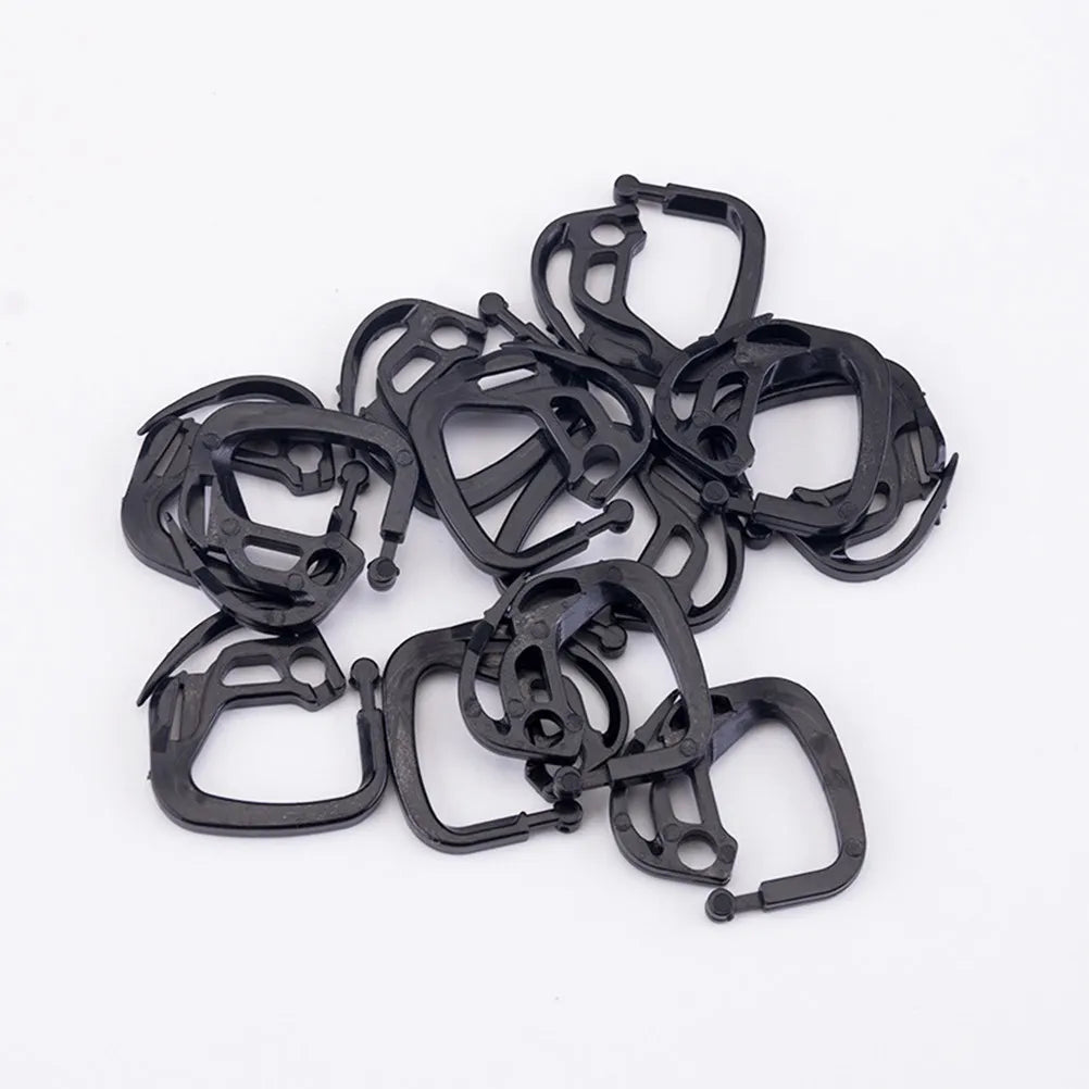 50 clips de fixation pour filet d'ombrage noir, en ABS de qualité supérieure, robustes, pour serre, installation et démontage faciles, anti-âge, anti-UV
