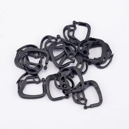 50 clips de fixation pour filet d'ombrage noir, en ABS de qualité supérieure, robustes, pour serre, installation et démontage faciles, anti-âge, anti-UV