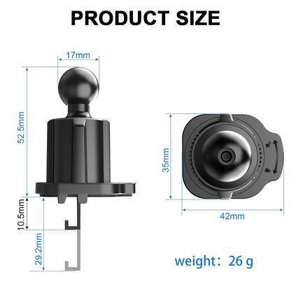Support de téléphone portable magnétique universel multifonctionnel pour grille d'aération de voiture, peut être tourné à 360 degrés, 6 aimants puissants intégrés