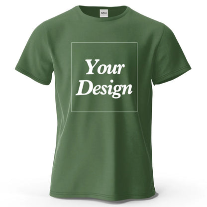 T-shirt personnalisé t-shirt personnalisé t-shirt personnalisé bricolage imprimer votre photo marque Logo texte hommes femmes 100% coton cadeau Premium