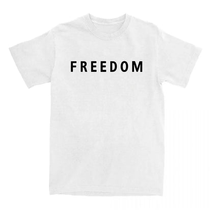 Freedom Charlie Kirk T-shirt Cotton Loose Casual Female/Male Tshirts Unisex Streetwear America American Fashion Women T Shirts