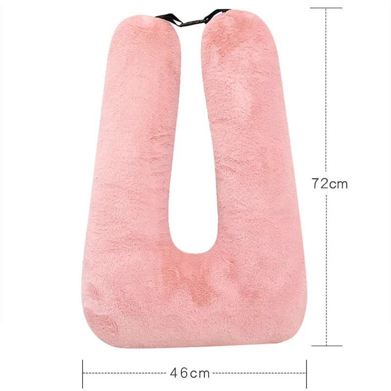 Oreiller de voiture ceintures de sécurité oreillers couverture voiture enfants voyage oreillers de couchage ceinture de sécurité automatique coussin en peluche épaulière Animal mignon