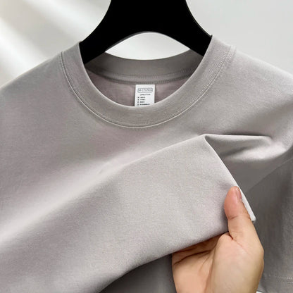 100% coton Été marque haut de gamme hommes manches courtes col rond Fashion Edition Type demi - manches top respirant t t - shirt