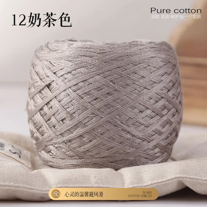 Fil de coton de bambou 100g pour tricoter le fil de coton, ligne Croche, tissu en soie de styliste, frais en été, fil pour bébé tricoté