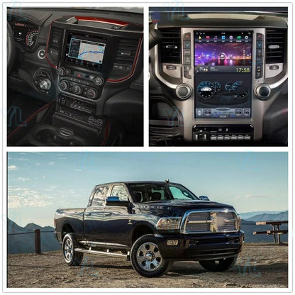 YANFU pour Dodge Ram 2019- 2023 autoradio GPS Carplay voiture multimédia vidéo Android 13.0 Navi unité principale 4G WIFI groupe numérique