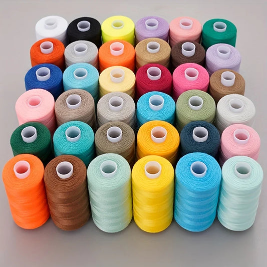 Fil à coudre 36 fil de Polyester pour Machine à coudre, couture à la main, ensemble de Quilting de 1000 yds par bobine tout usage
