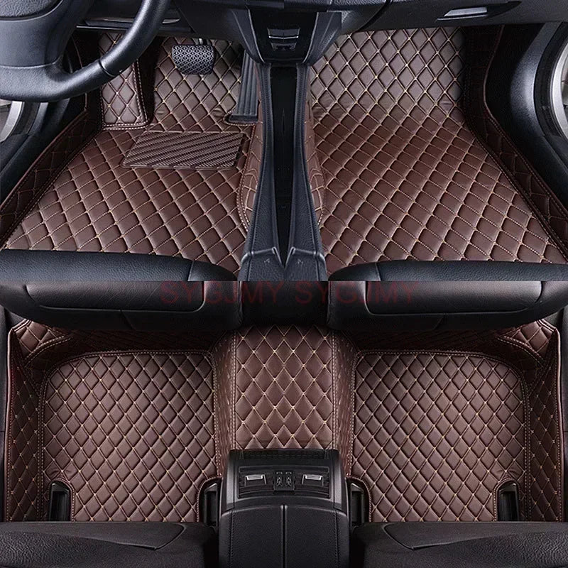 Tapis de Sol de Voiture 3D Personnalisé en Cuir Artificiel, Accessoires d'Nikpour KIT 2008, 2014, 2019, 3008, 4008, 2017-2023