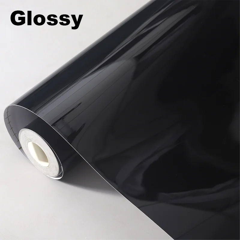 Film de carrosserie de voiture en Fiber de carbone, autocollant en vinyle noir, Film de protection mat et brillant pour moto 6D 5D 4D 3D, feuille de couverture de véhicule