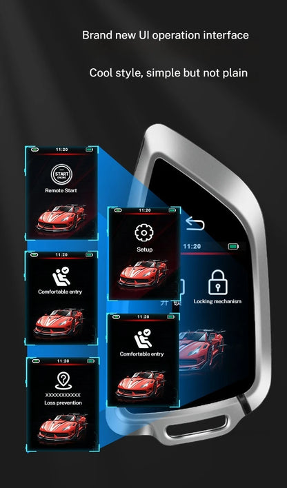 Clé de voiture numérique intelligente, Modification, télécommande tactile LCD, pour Audi/BMW/Ford/Mazda/Toyota/Tesla/Benz/Honda/BYD/Ford/Porsche