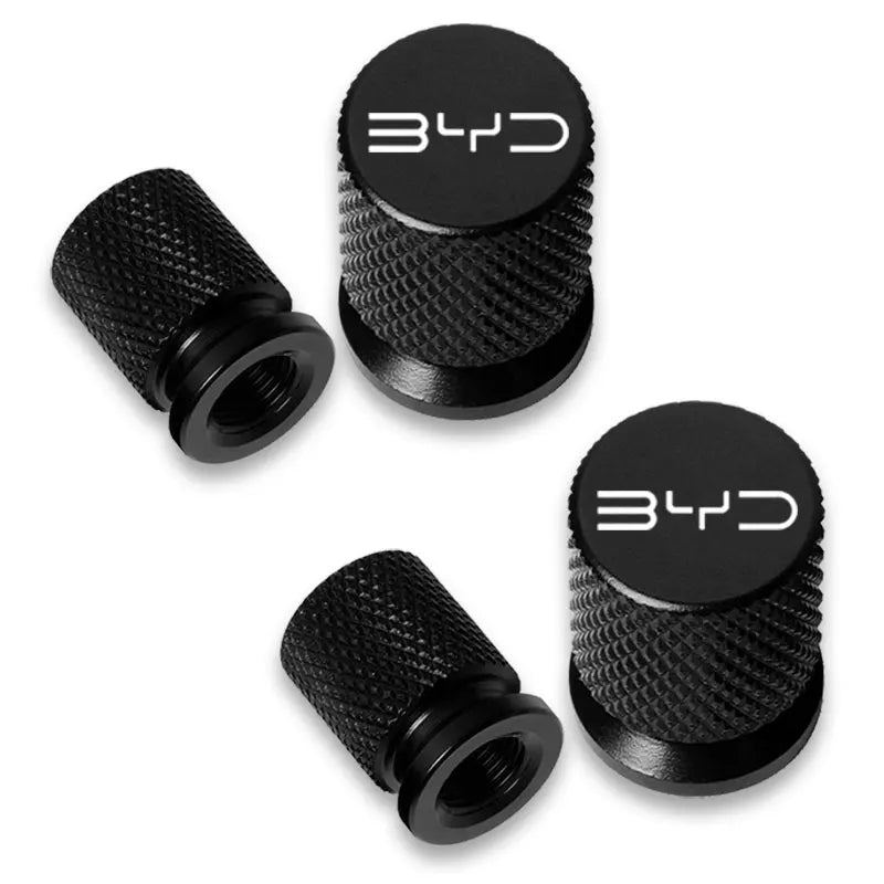 Couvercle de bouchon de Valve de pneu de roue de voiture en aluminium, accessoires de voiture, 4 pièces, pour BYD Atto 3 Act 3 Tang F3 E6 Dmi Yuan Song plus EV2022 2023