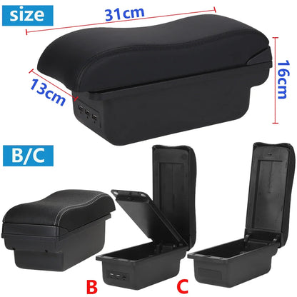 Accoudoir de voiture pour Seat Ibiza, boîte de rangement pour Seat Ibiza 6j Ibiza 6L, pièces de rénovation, accessoires d'intérieur de voiture