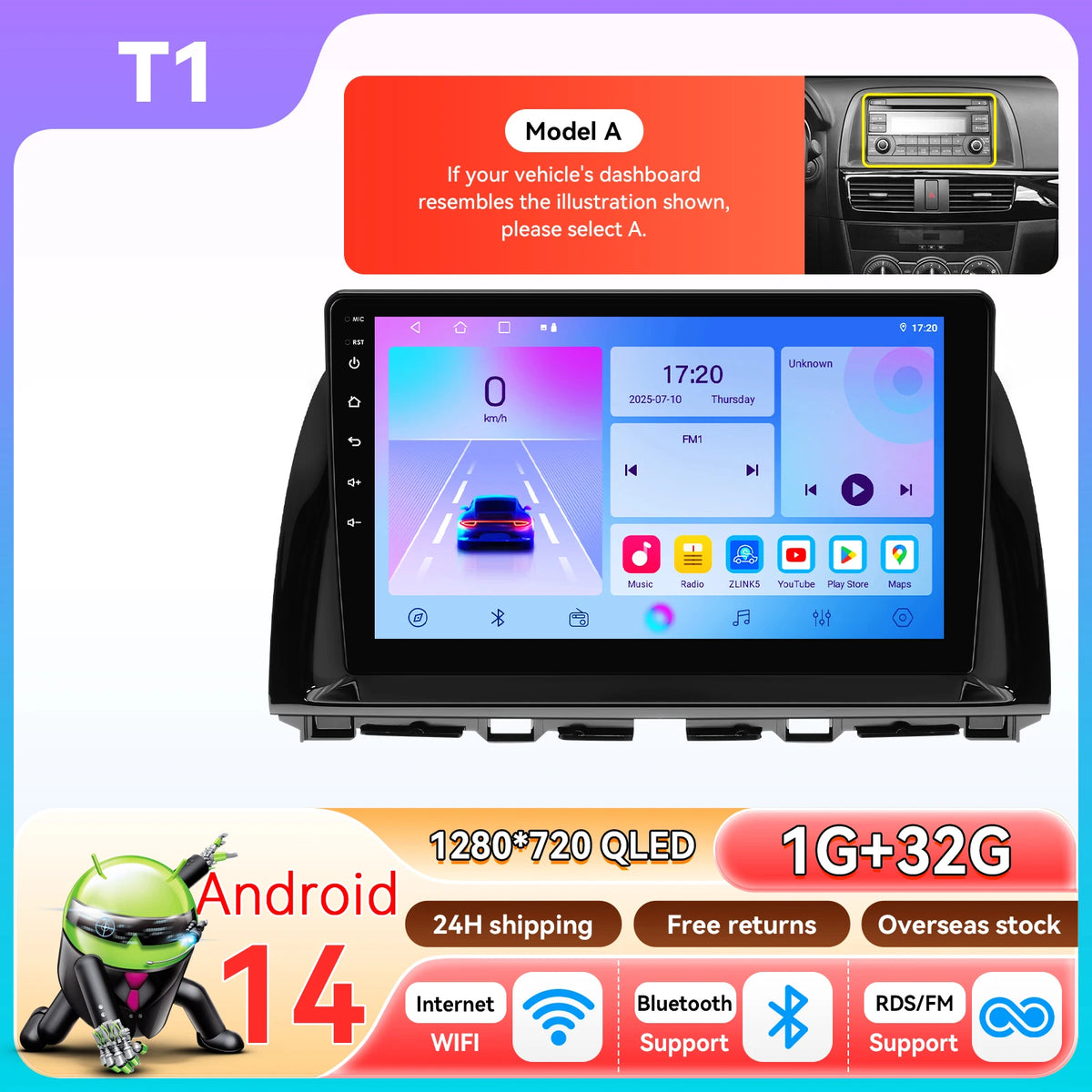 Snapdragon 8Core Android 14 autoradio pour Mazda CX5 CX-5 2012-2015 lecteur multimédia 6115 360 Cam Autoaradio Carpay Android Auto